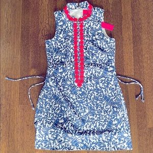 Lily Pulitzer lobster print skirt with hot pink trim